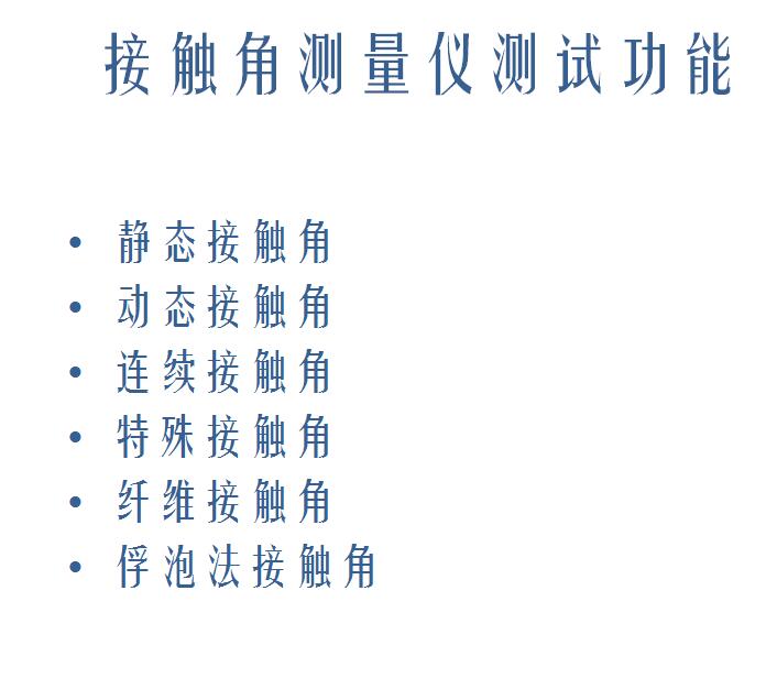 接觸角測(cè)量?jī)x測(cè)試功能