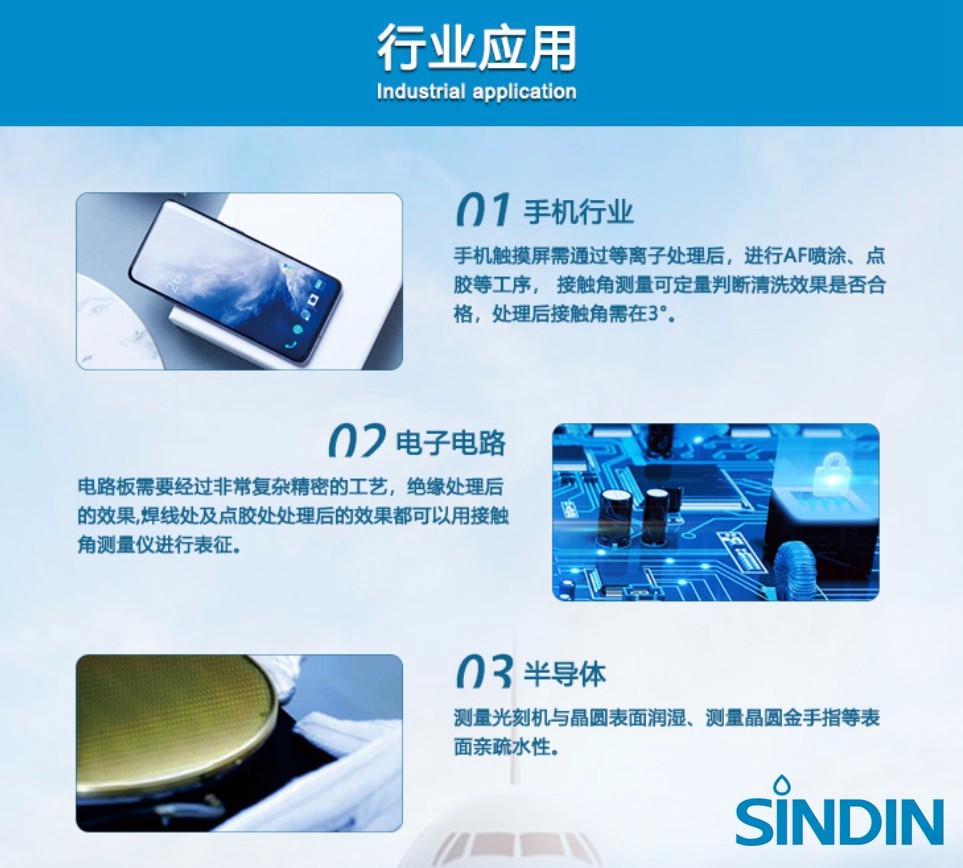 接觸角測(cè)量?jī)x行業(yè)應(yīng)用，手機(jī)行業(yè)，電子電路，半導(dǎo)體.JPG